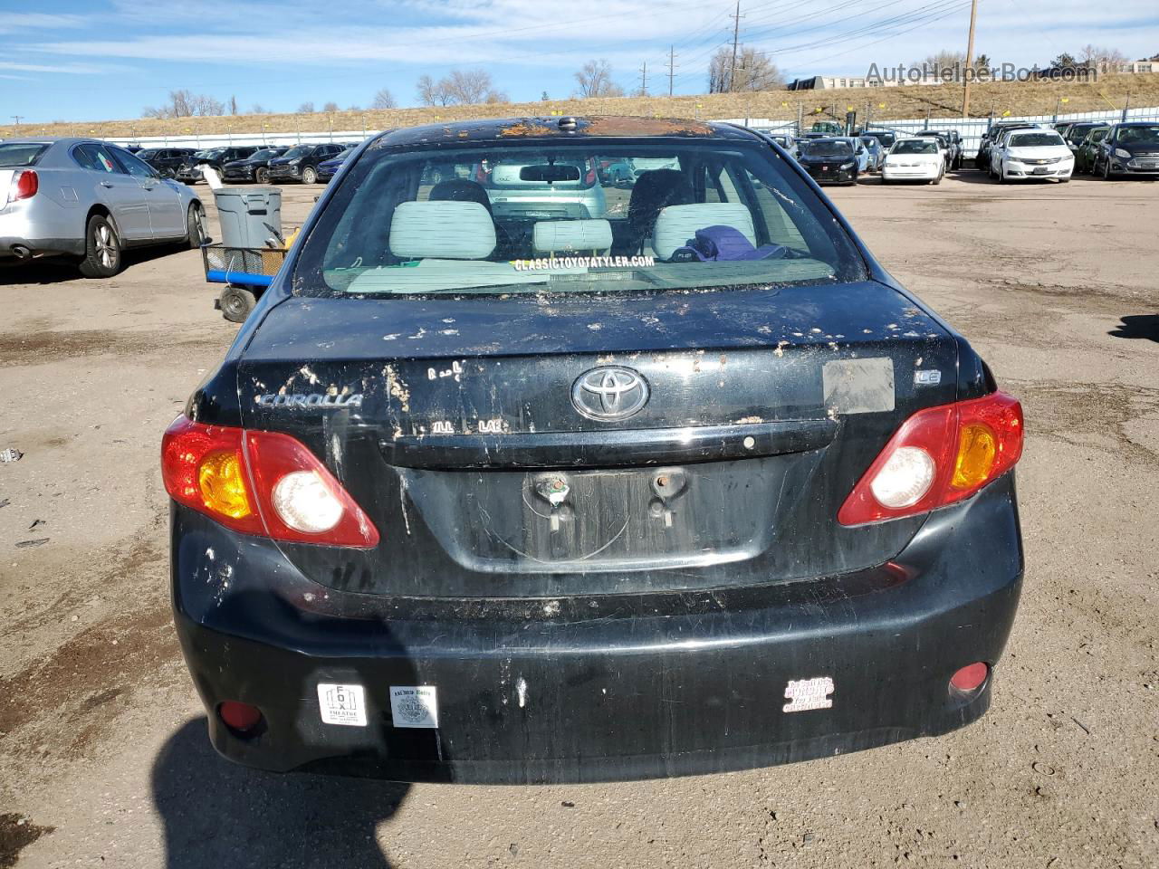 2010 Toyota Corolla Base Black vin: 2T1BU4EE3AC318548