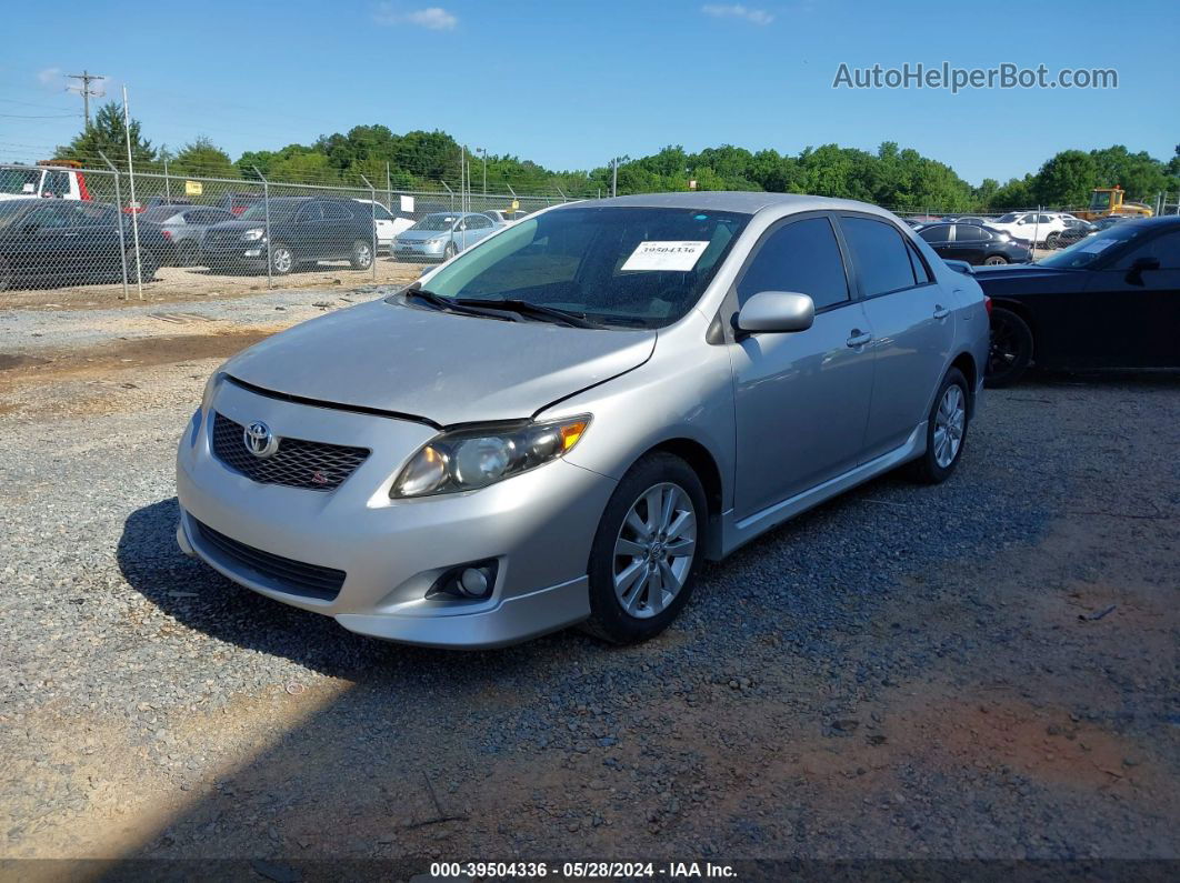 2010 Toyota Corolla S Silver vin: 2T1BU4EE3AC326181