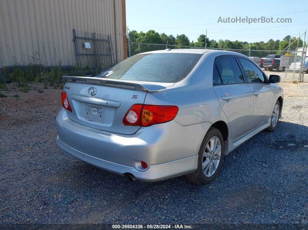 2010 Toyota Corolla S Silver vin: 2T1BU4EE3AC326181