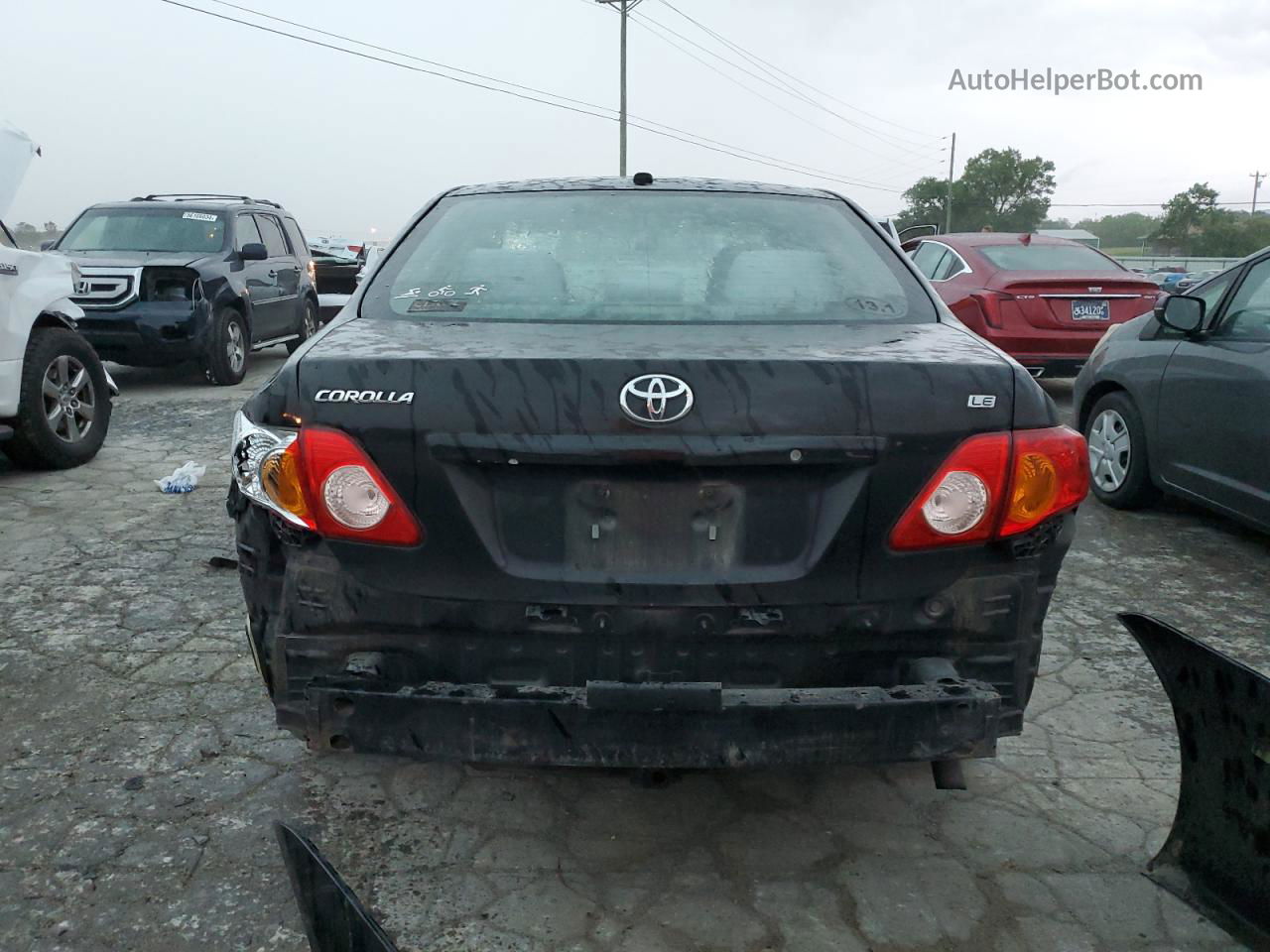 2010 Toyota Corolla Base Black vin: 2T1BU4EE3AC369841