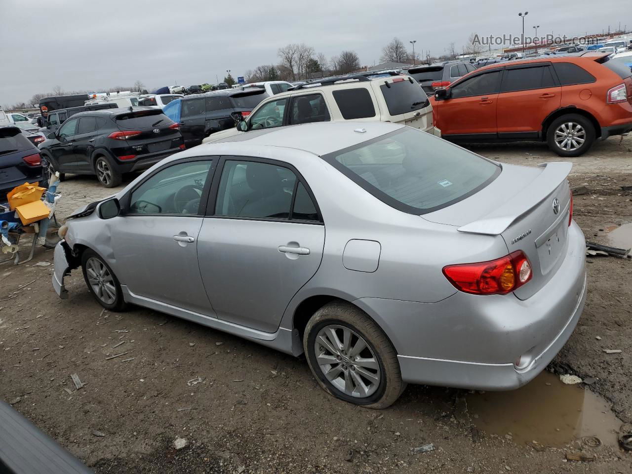 2010 Toyota Corolla Base Silver vin: 2T1BU4EE3AC449513