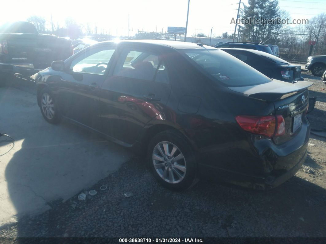 2010 Toyota Corolla S Black vin: 2T1BU4EE3AC453013