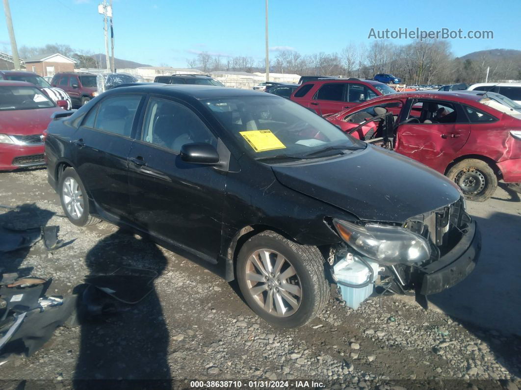 2010 Toyota Corolla S Black vin: 2T1BU4EE3AC453013