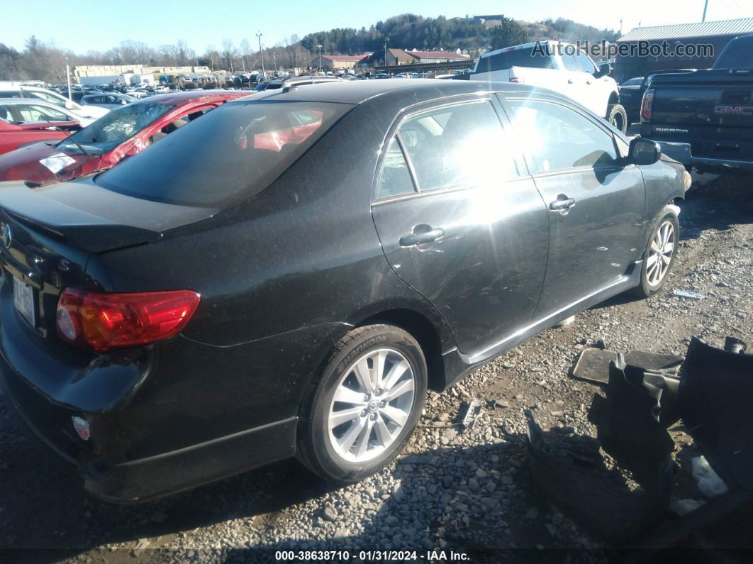 2010 Toyota Corolla S Black vin: 2T1BU4EE3AC453013