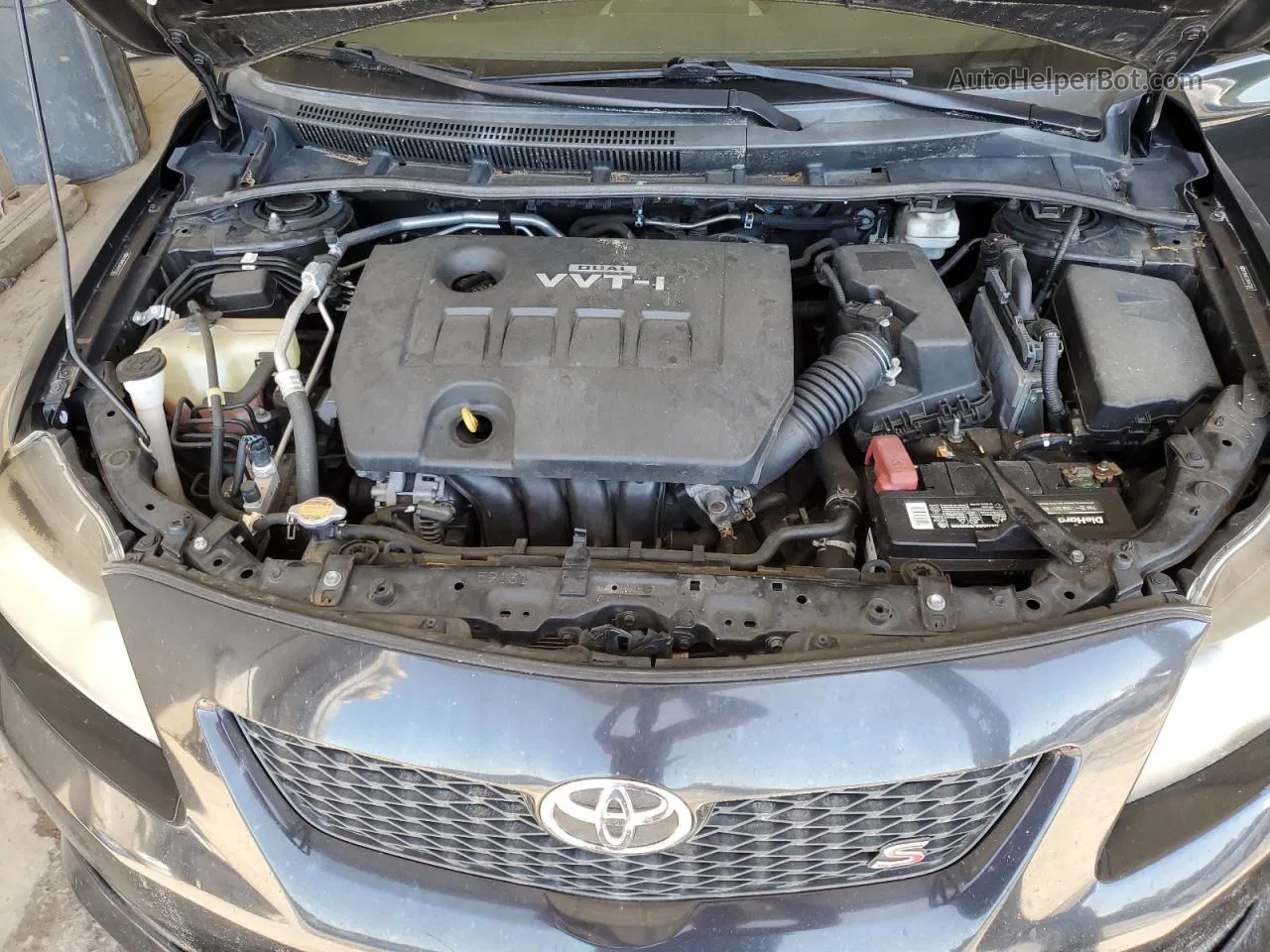 2010 Toyota Corolla Base Черный vin: 2T1BU4EE3AC477330