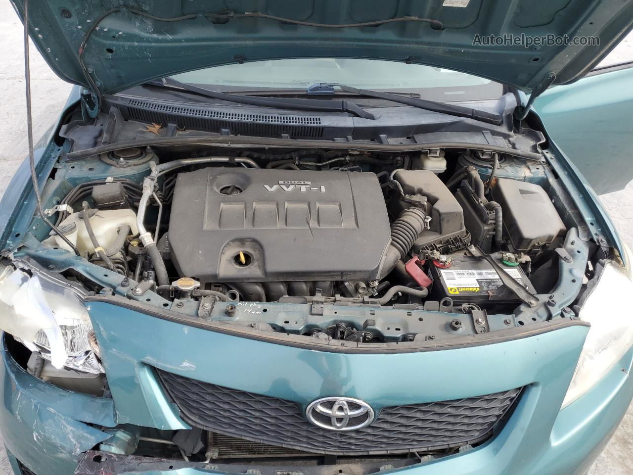 2010 Toyota Corolla Base Зеленый vin: 2T1BU4EE4AC200962