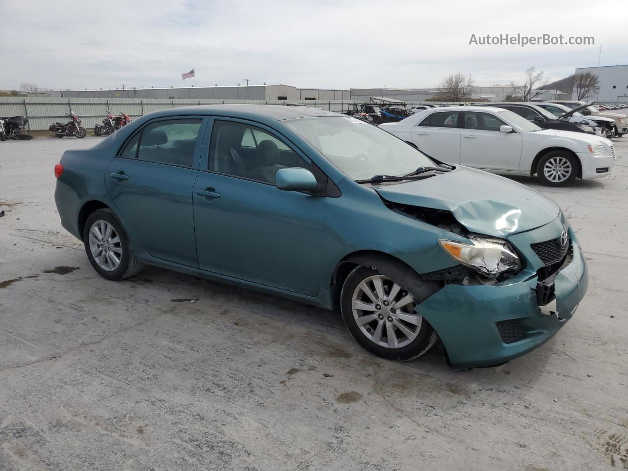 2010 Toyota Corolla Base Зеленый vin: 2T1BU4EE4AC200962