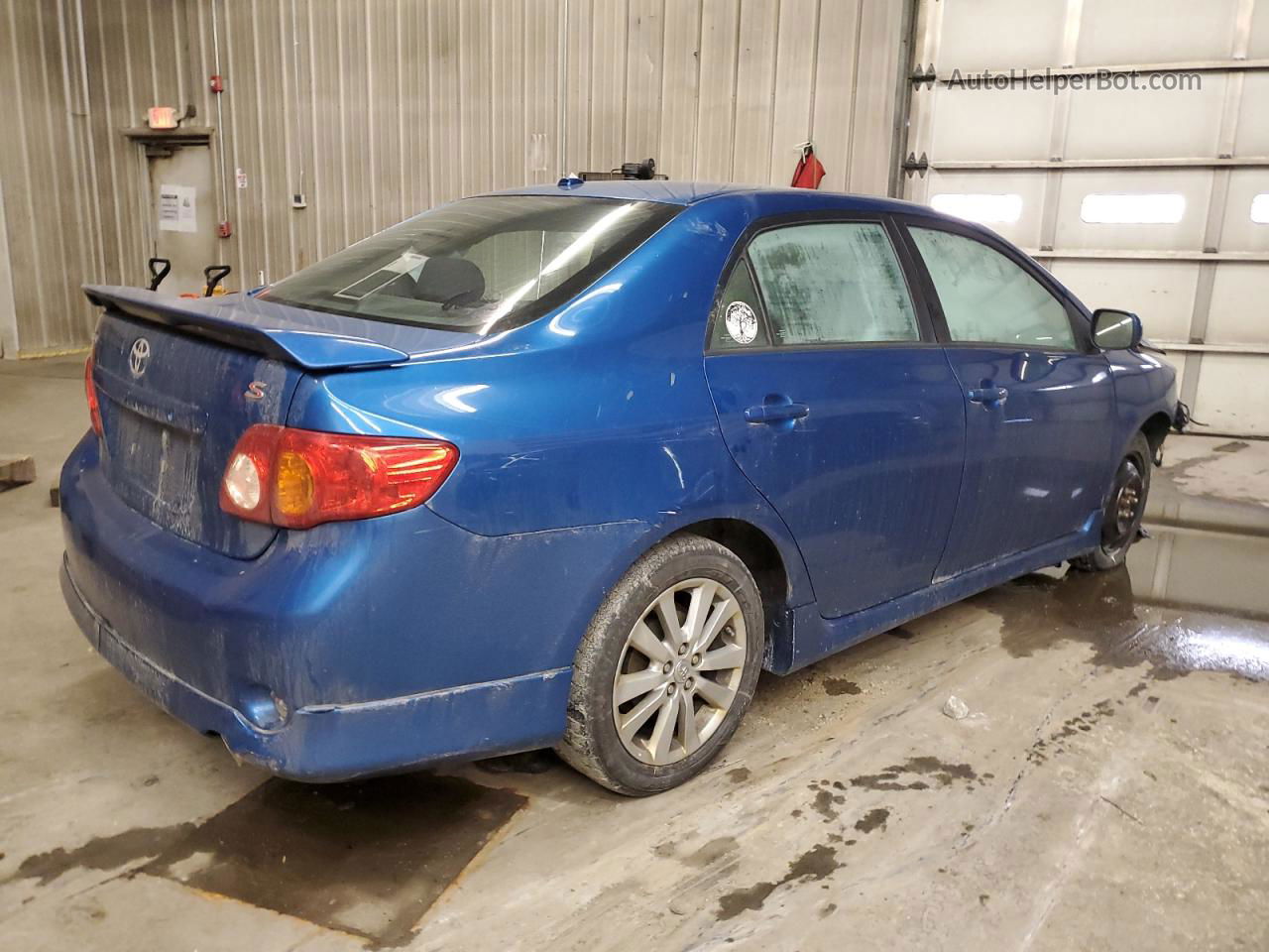 2010 Toyota Corolla Base Blue vin: 2T1BU4EE4AC226042