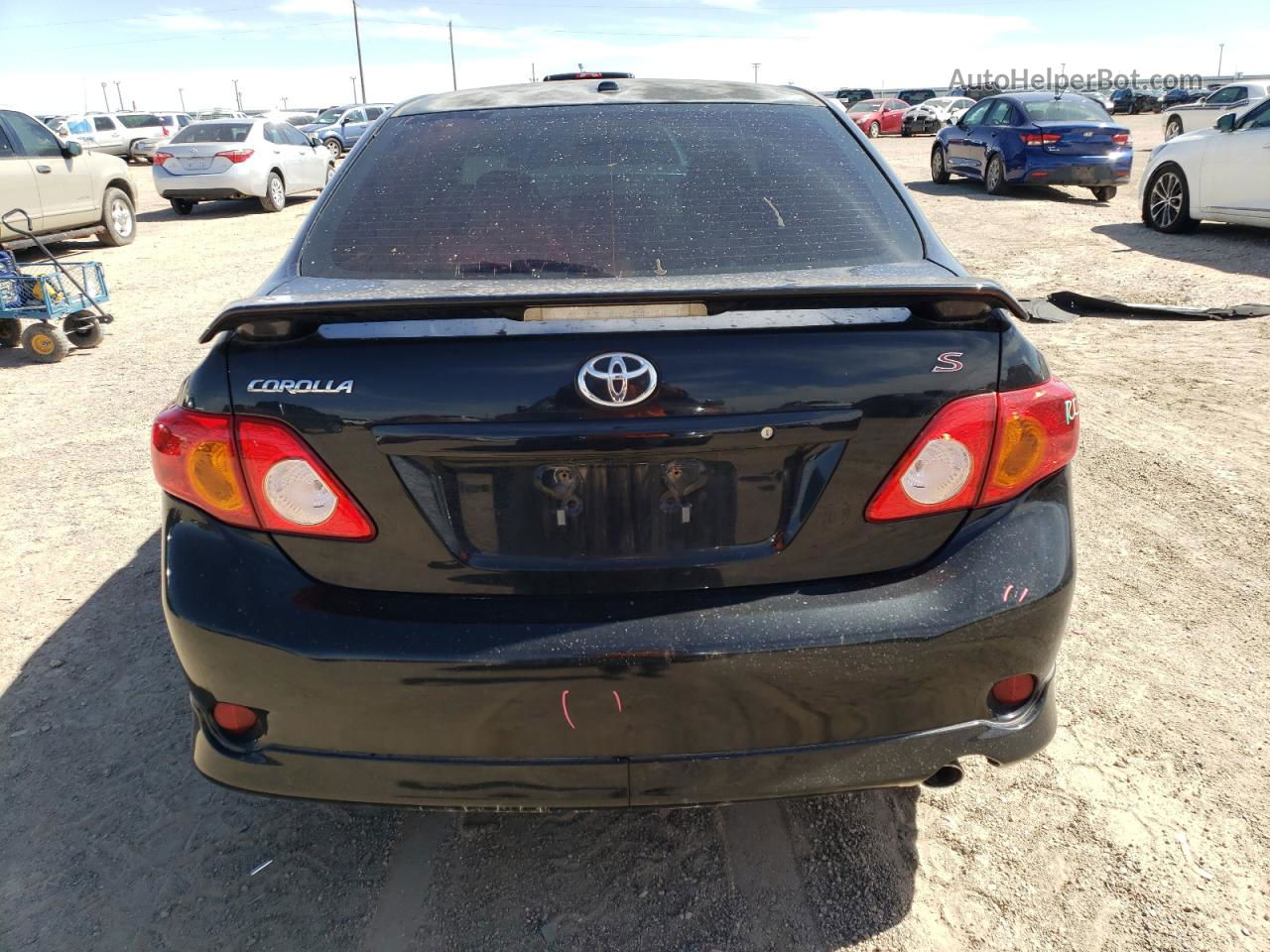 2010 Toyota Corolla Base Black vin: 2T1BU4EE4AC291389