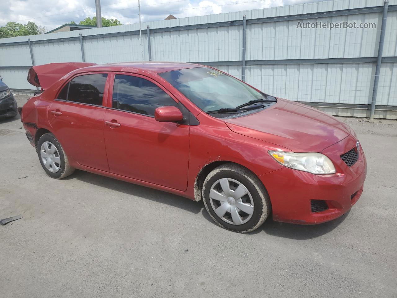 2010 Toyota Corolla Base Red vin: 2T1BU4EE4AC385157