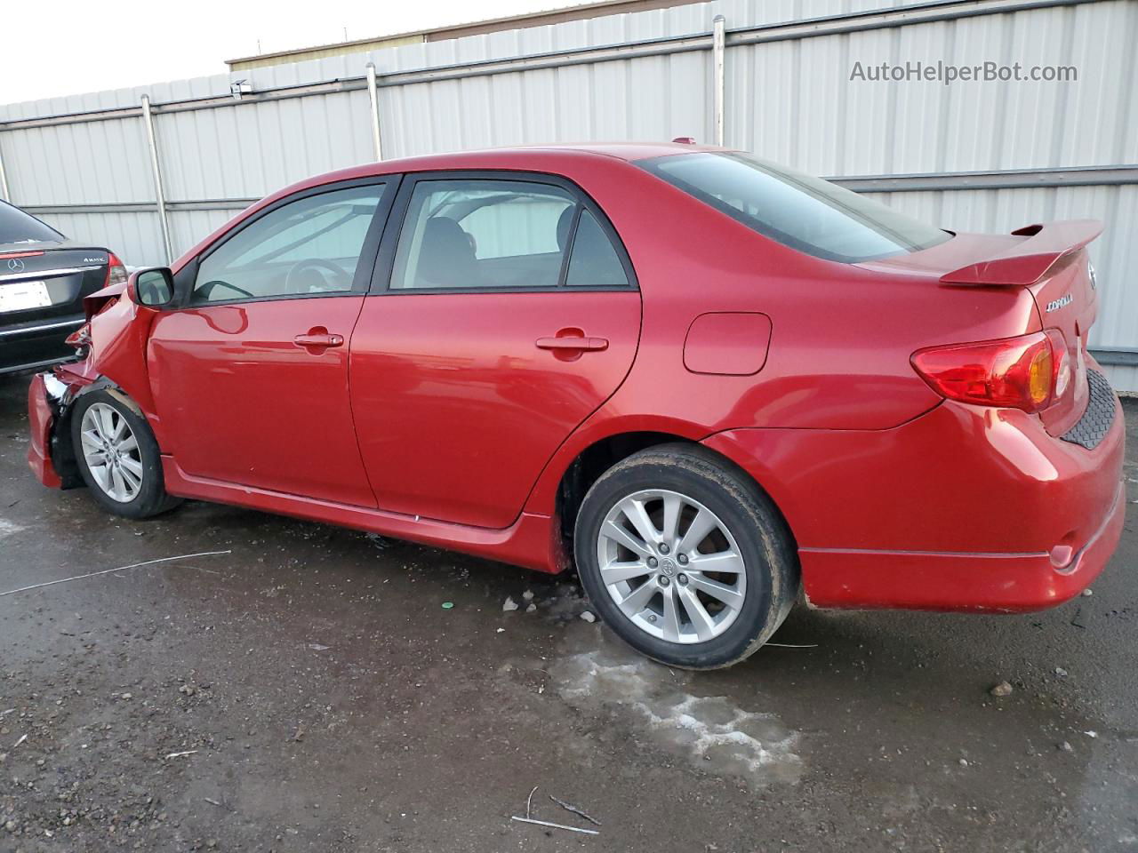 2010 Toyota Corolla Base Red vin: 2T1BU4EE4AC408050