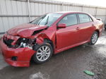 2010 Toyota Corolla Base Red vin: 2T1BU4EE4AC408050