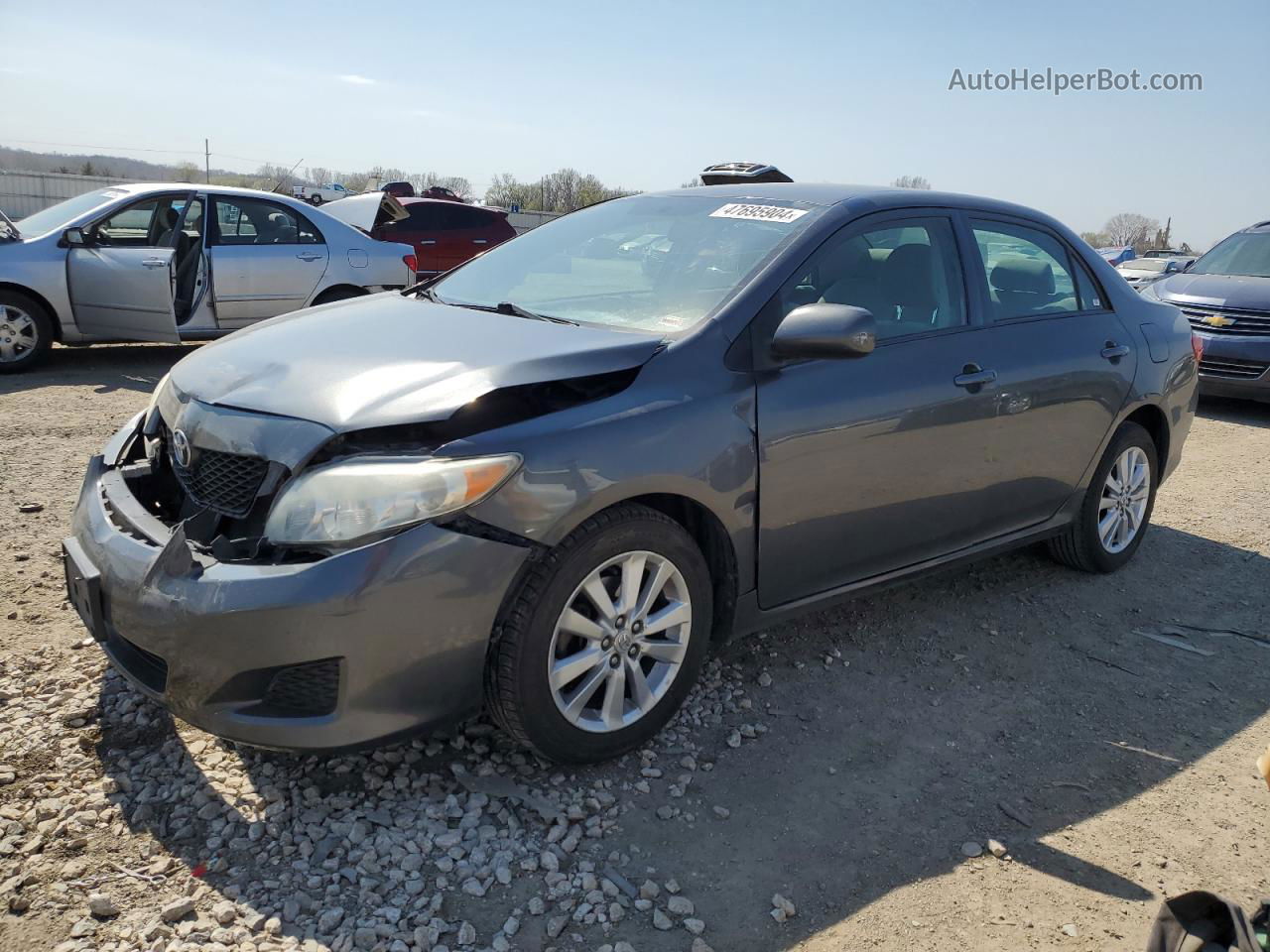 2010 Toyota Corolla Base Серый vin: 2T1BU4EE4AC411076