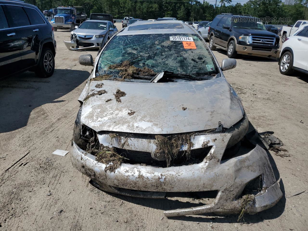 2010 Toyota Corolla Base Silver vin: 2T1BU4EE4AC446281