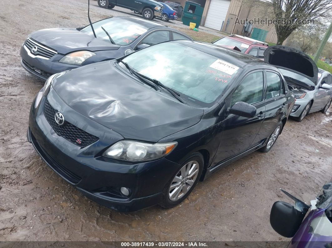 2010 Toyota Corolla S Черный vin: 2T1BU4EE4AC453442