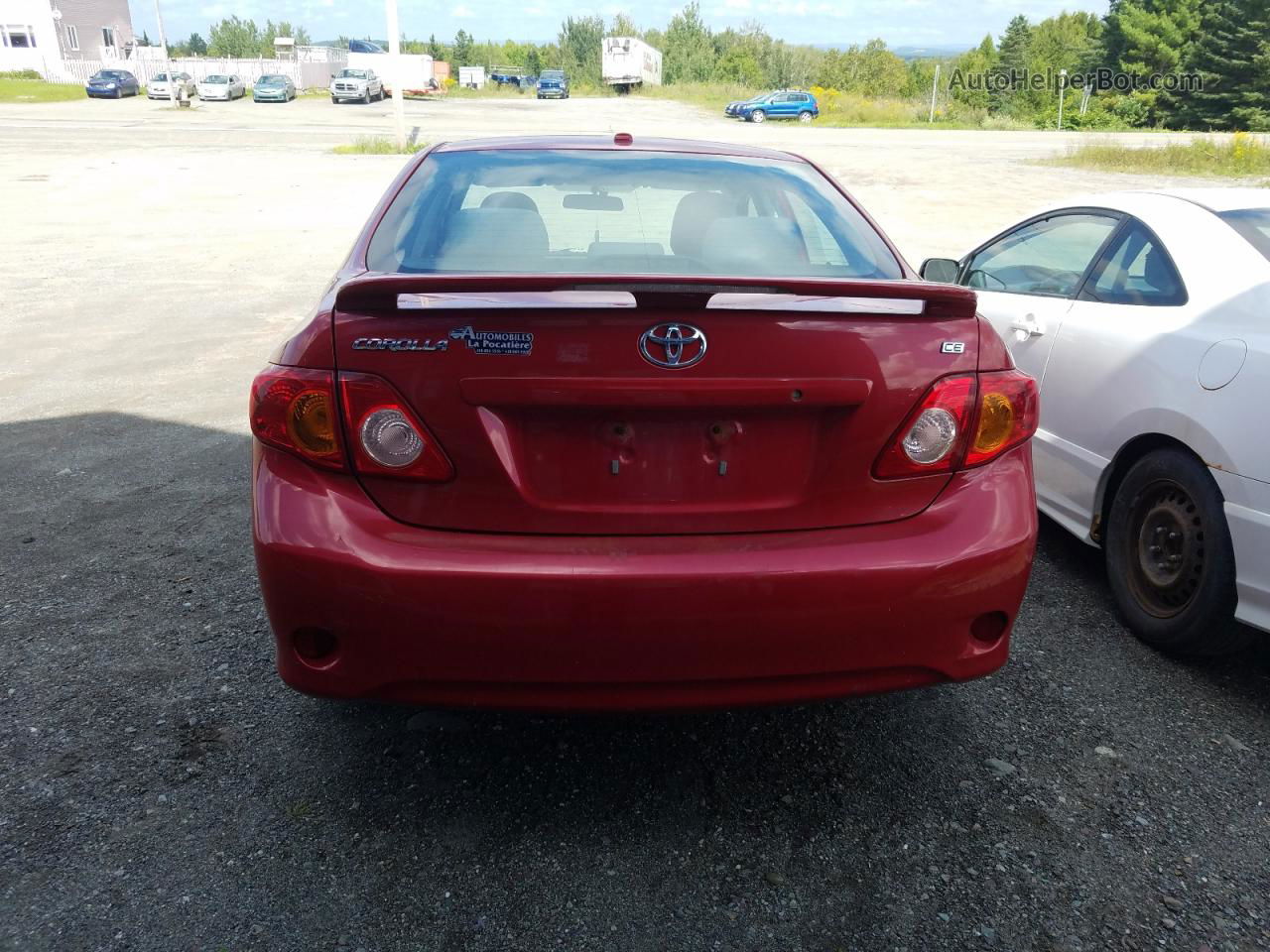 2010 Toyota Corolla Base Red vin: 2T1BU4EE5AC217172