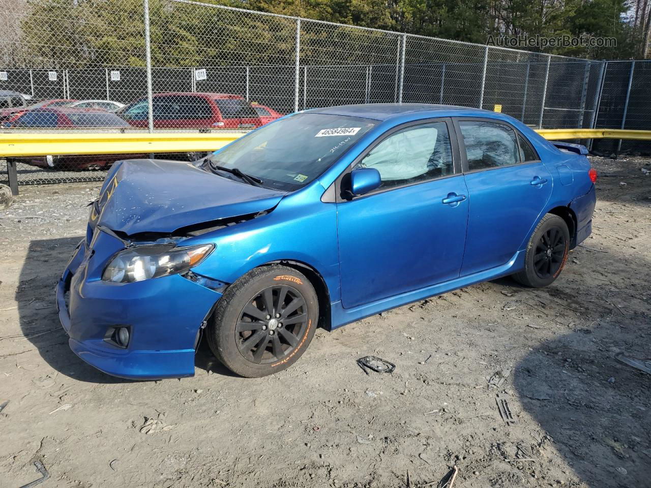 2010 Toyota Corolla Base Blue vin: 2T1BU4EE5AC271149