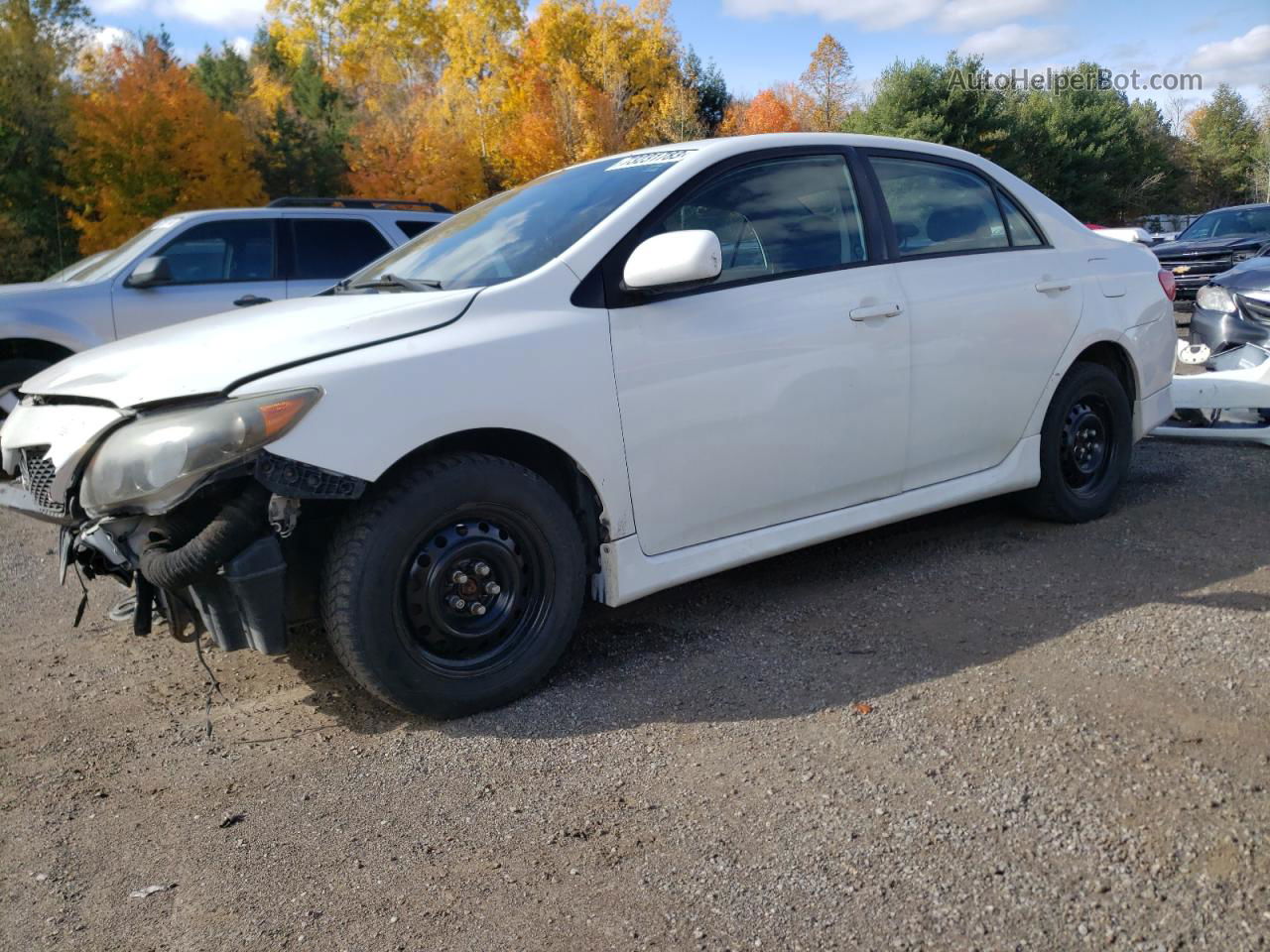 2010 Toyota Corolla Base White vin: 2T1BU4EE5AC328448