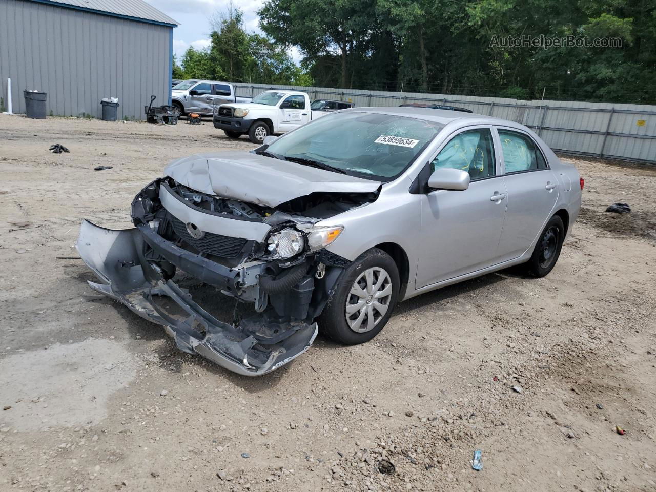 2010 Toyota Corolla Base Silver vin: 2T1BU4EE5AC345492