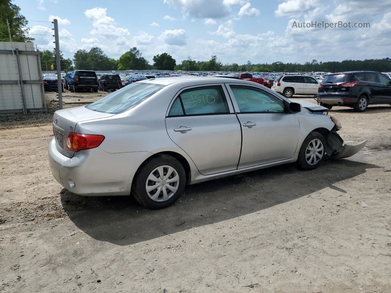 2010 Toyota Corolla Base Silver vin: 2T1BU4EE5AC345492