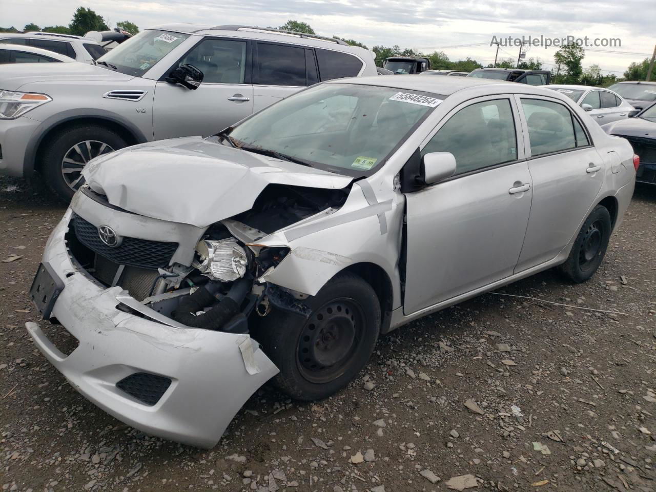 2010 Toyota Corolla Base Silver vin: 2T1BU4EE5AC387483