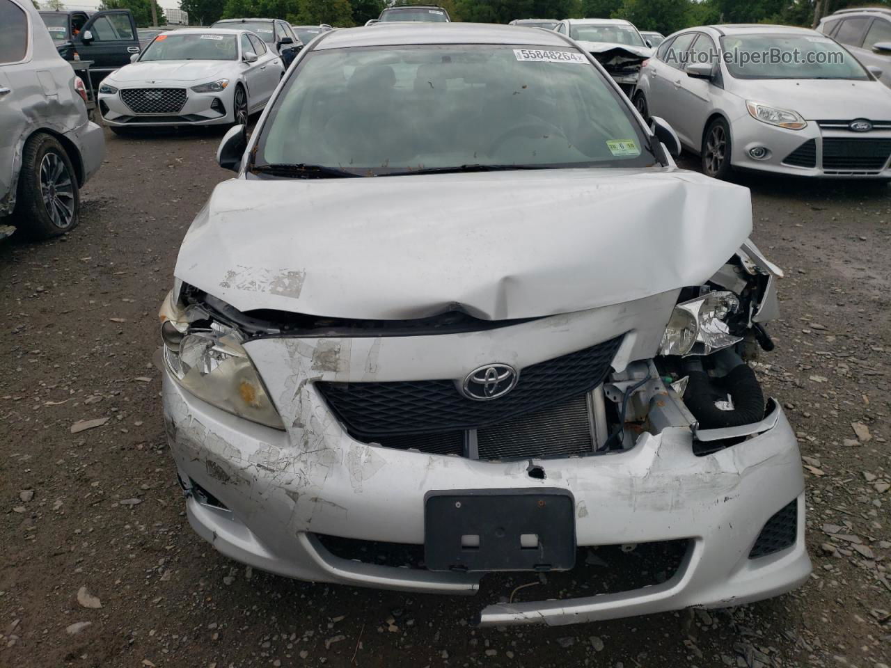 2010 Toyota Corolla Base Silver vin: 2T1BU4EE5AC387483