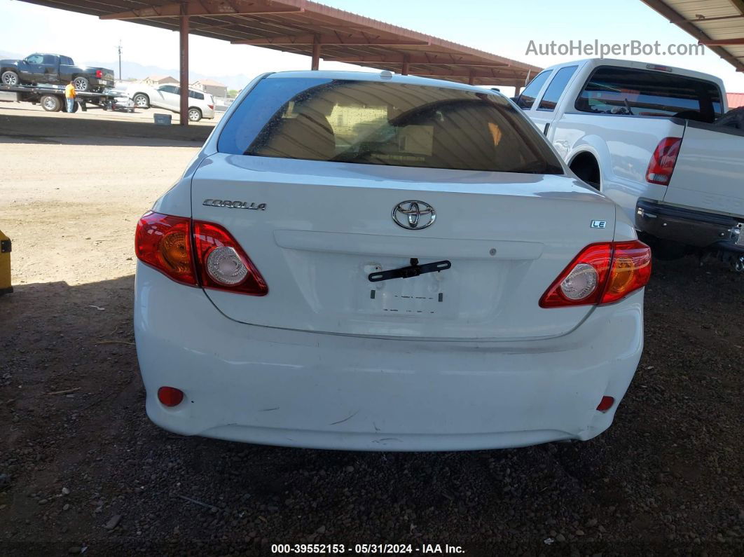 2010 Toyota Corolla Le White vin: 2T1BU4EE5AC413807