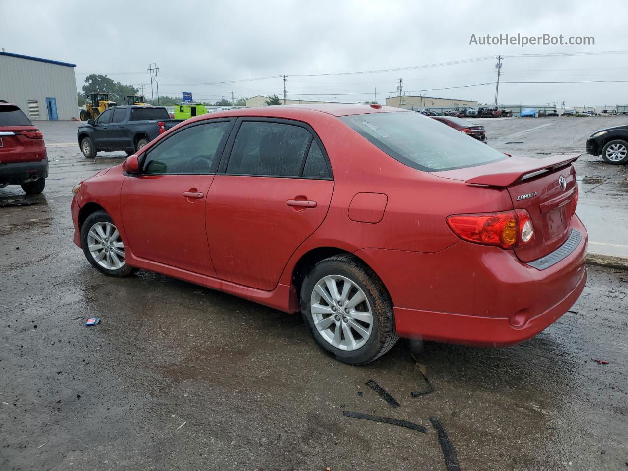 2010 Toyota Corolla Base Burgundy vin: 2T1BU4EE5AC453160