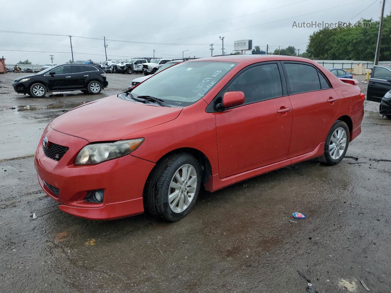 2010 Toyota Corolla Base Burgundy vin: 2T1BU4EE5AC453160