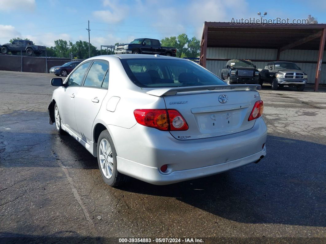 2010 Toyota Corolla S Серебряный vin: 2T1BU4EE5AC466037