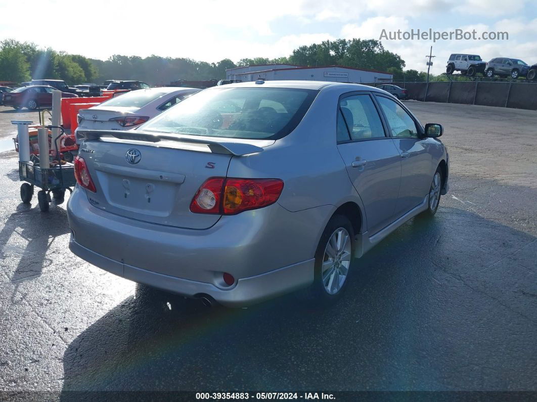 2010 Toyota Corolla S Серебряный vin: 2T1BU4EE5AC466037