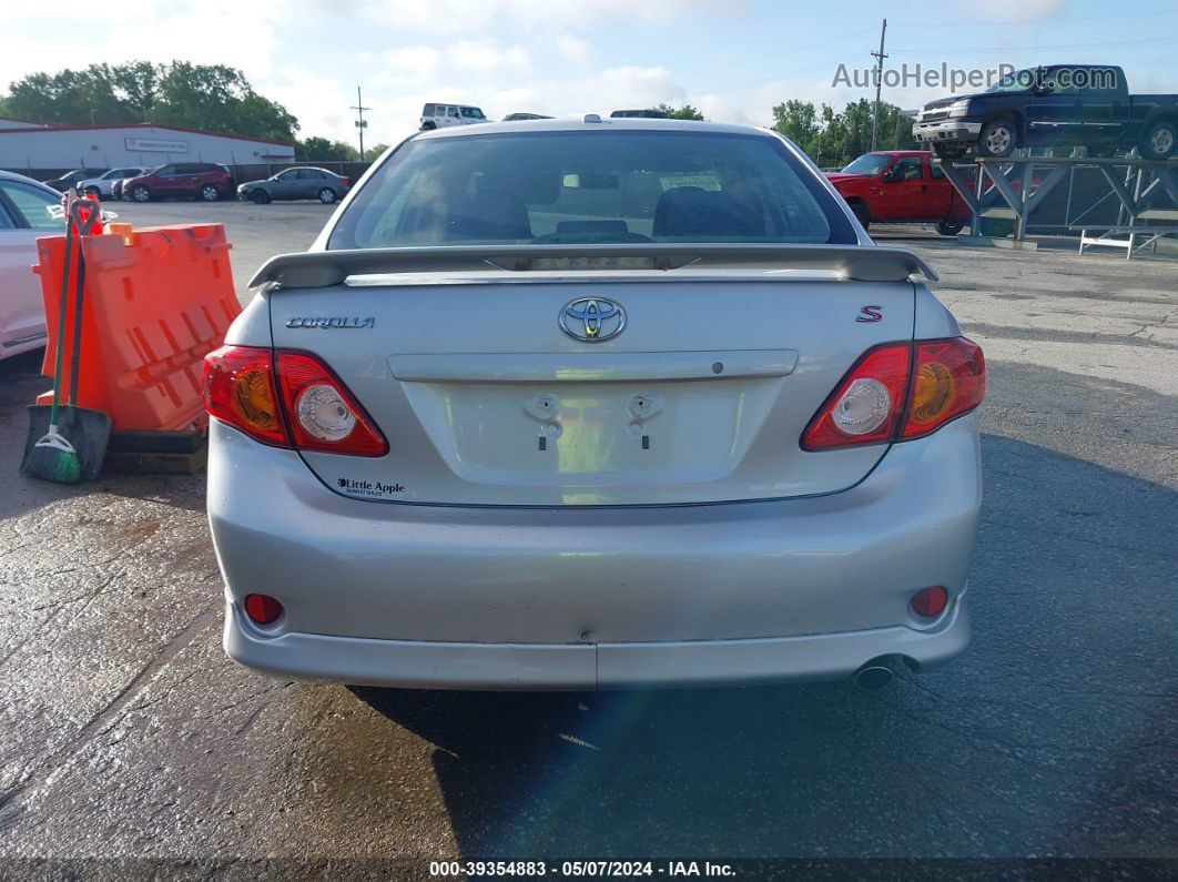 2010 Toyota Corolla S Silver vin: 2T1BU4EE5AC466037