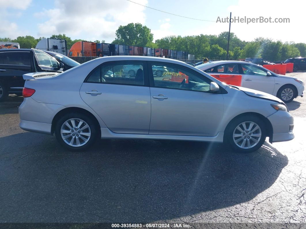 2010 Toyota Corolla S Серебряный vin: 2T1BU4EE5AC466037