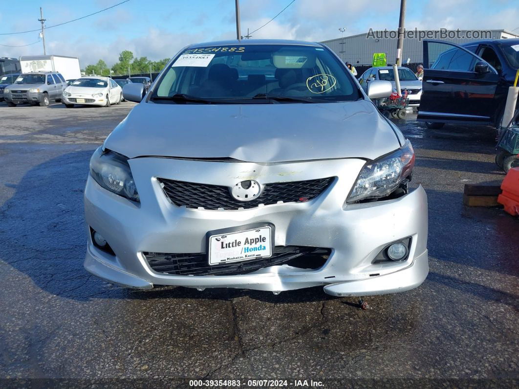 2010 Toyota Corolla S Silver vin: 2T1BU4EE5AC466037