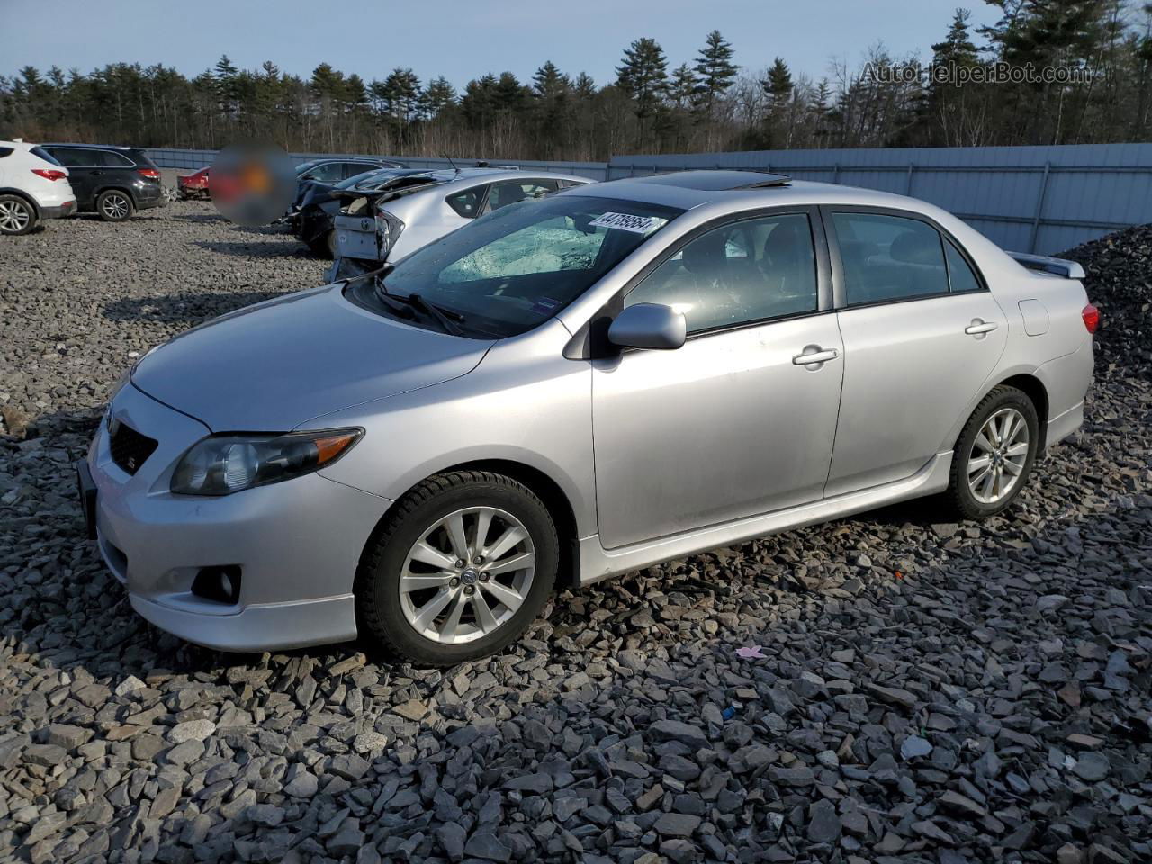 2010 Toyota Corolla Base Silver vin: 2T1BU4EE5AC475031