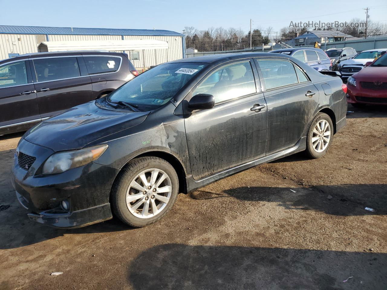 2010 Toyota Corolla Base Black vin: 2T1BU4EE5AC482450