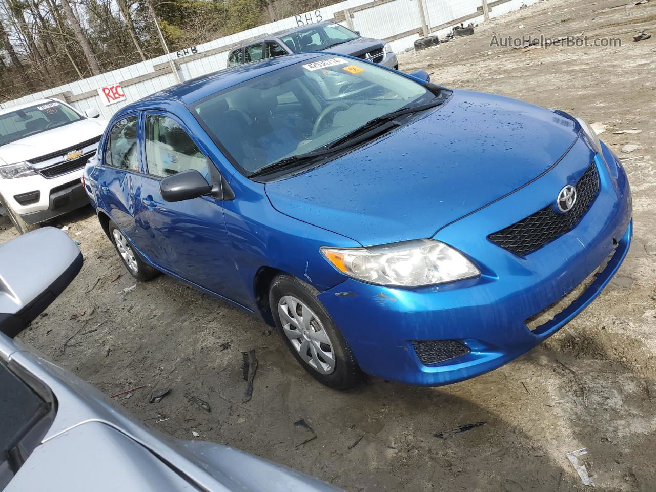 2010 Toyota Corolla Base Blue vin: 2T1BU4EE5AC483484