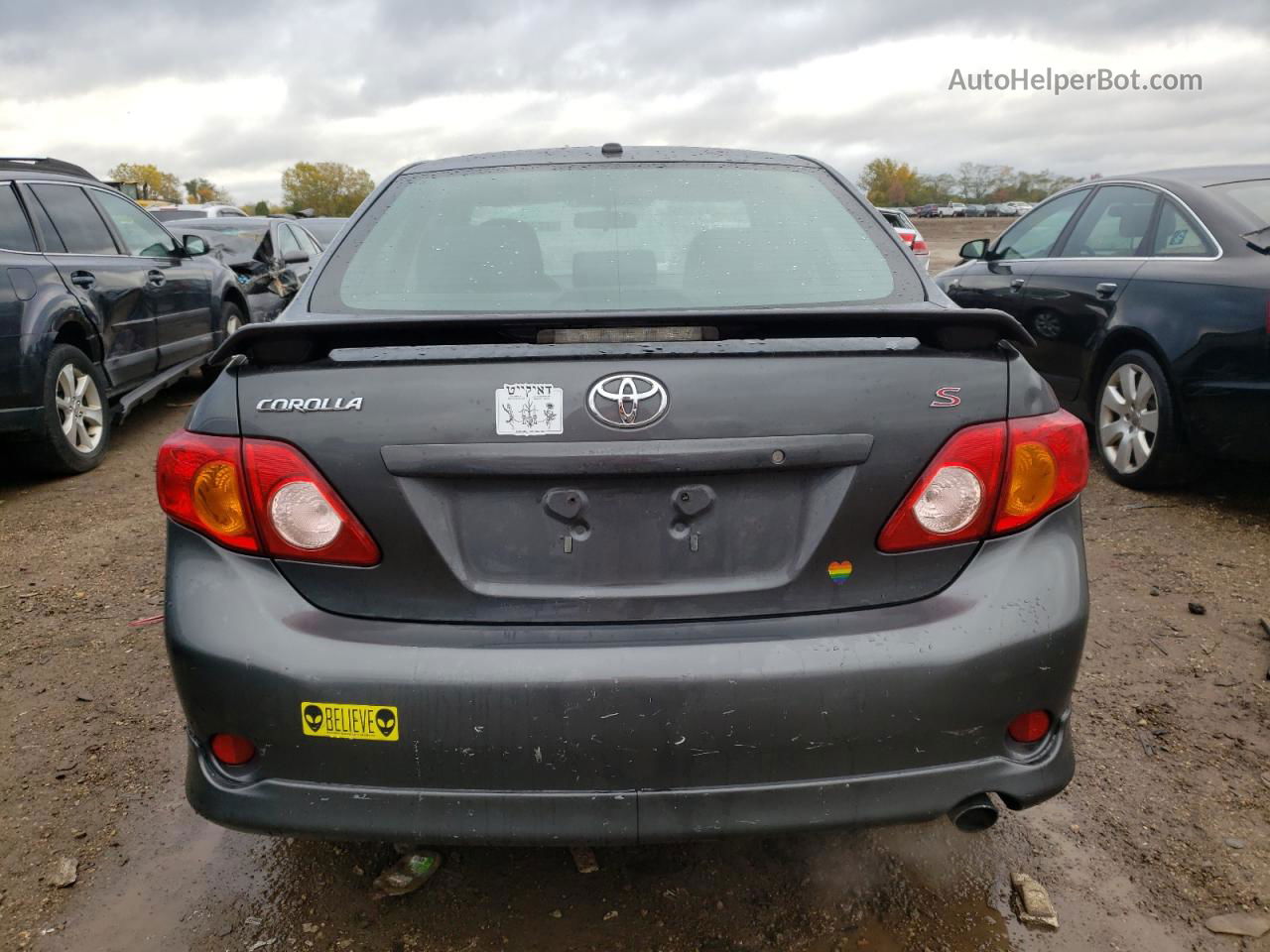 2010 Toyota Corolla Base Серый vin: 2T1BU4EE5AC527712