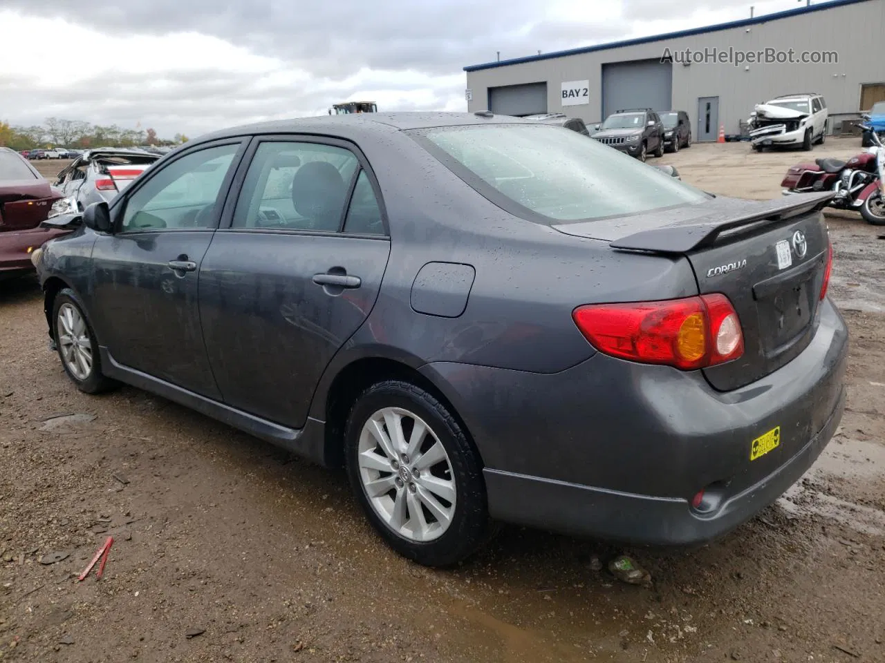 2010 Toyota Corolla Base Серый vin: 2T1BU4EE5AC527712