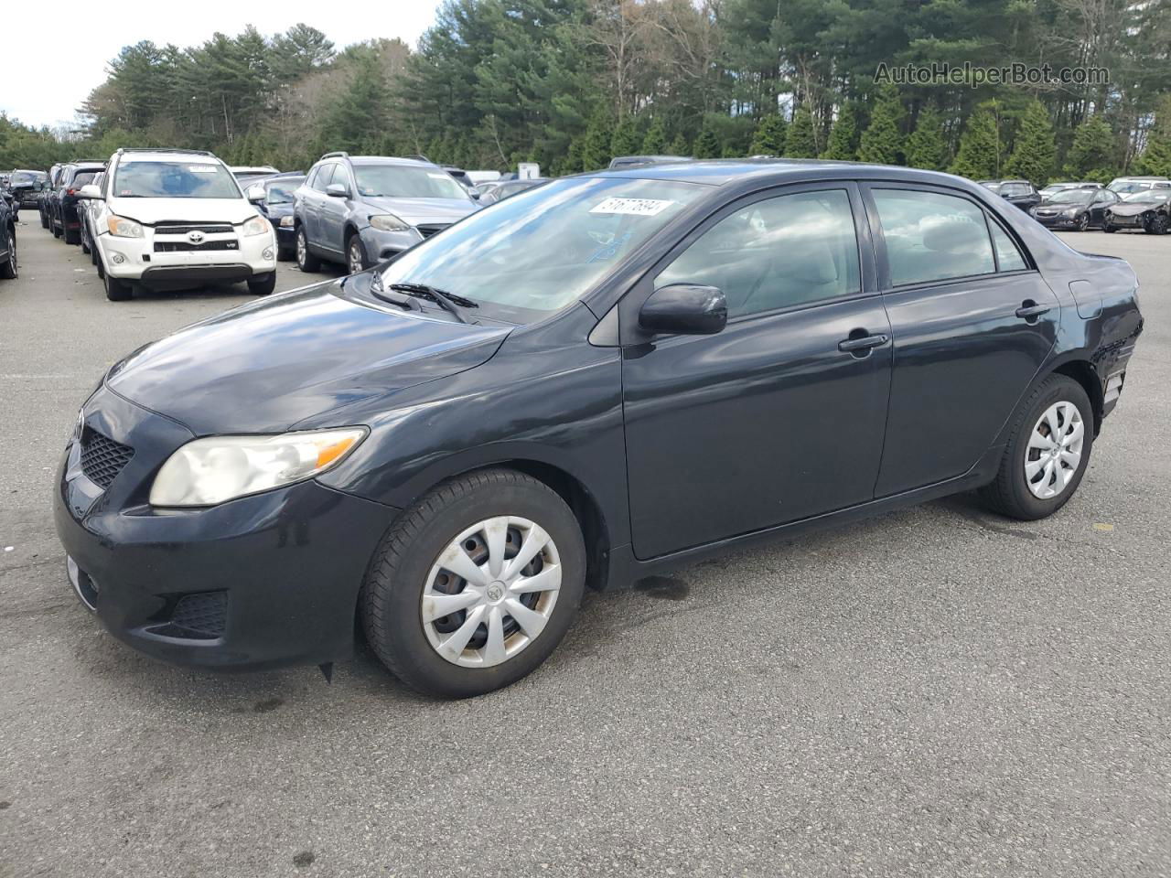 2010 Toyota Corolla Base Black vin: 2T1BU4EE6AC193187