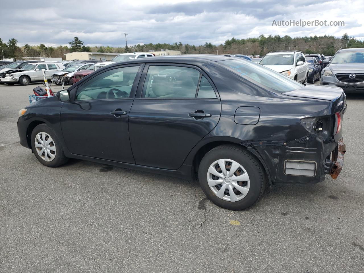 2010 Toyota Corolla Base Black vin: 2T1BU4EE6AC193187