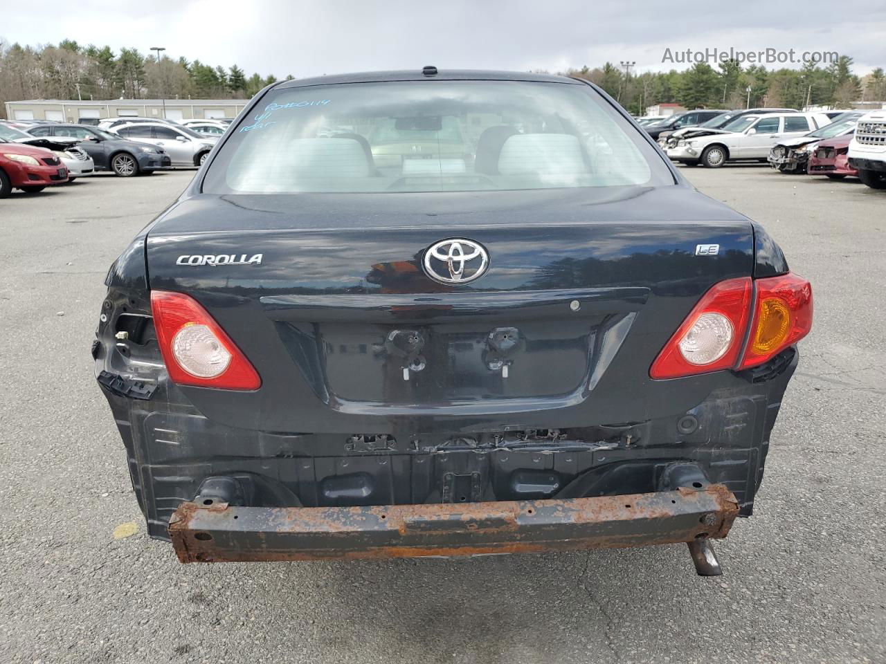 2010 Toyota Corolla Base Black vin: 2T1BU4EE6AC193187