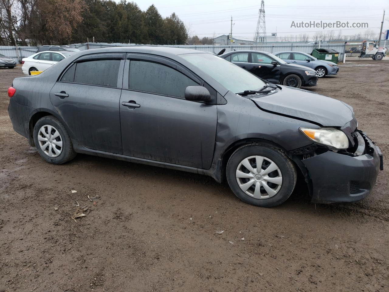 2010 Toyota Corolla Base Серый vin: 2T1BU4EE6AC216578