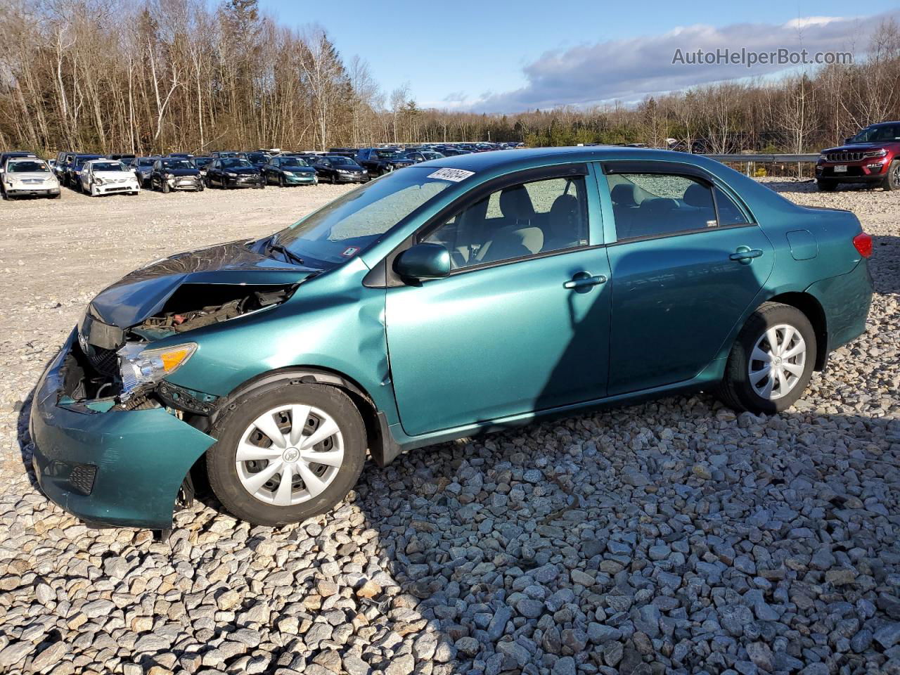 2010 Toyota Corolla Base Бирюзовый vin: 2T1BU4EE6AC250679