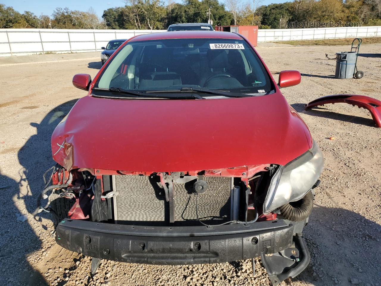 2010 Toyota Corolla Base Red vin: 2T1BU4EE6AC297467