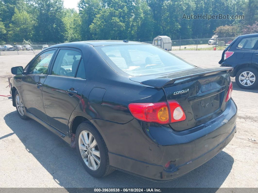 2010 Toyota Corolla S Черный vin: 2T1BU4EE6AC308659