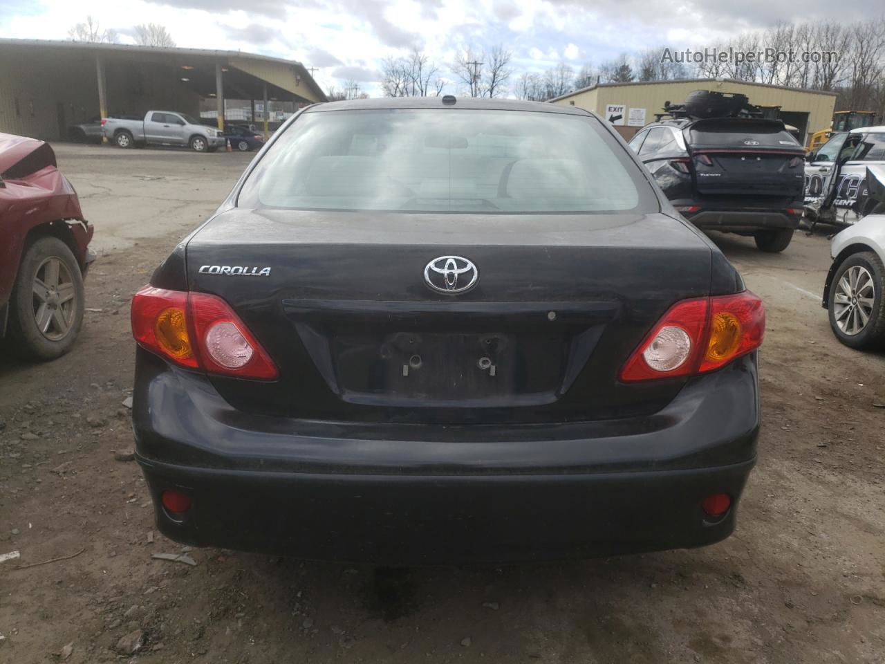 2010 Toyota Corolla Base Black vin: 2T1BU4EE6AC358445