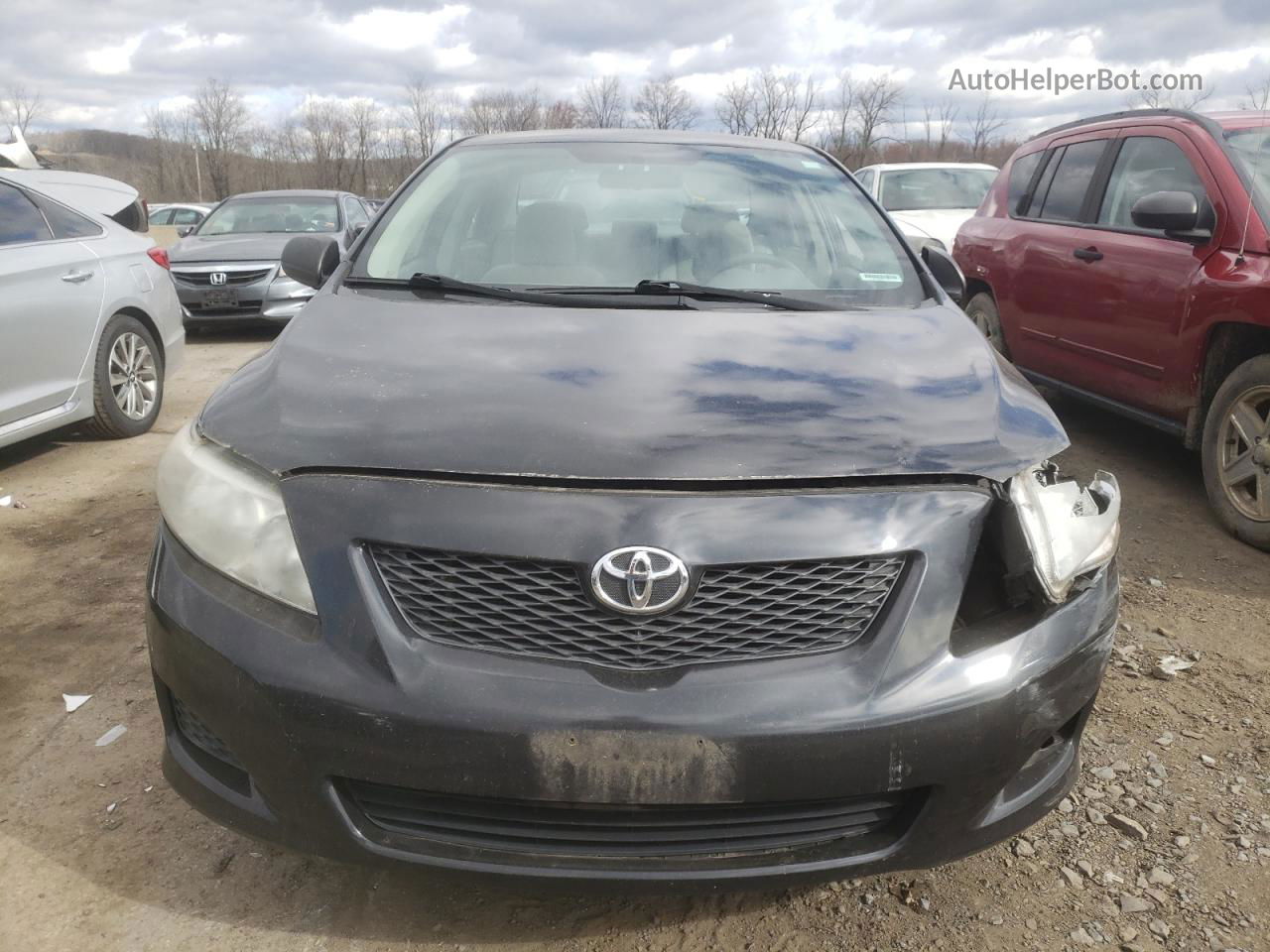 2010 Toyota Corolla Base Black vin: 2T1BU4EE6AC358445