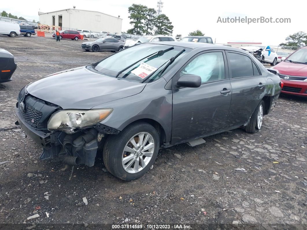 2010 Toyota Corolla S Gray vin: 2T1BU4EE6AC406333