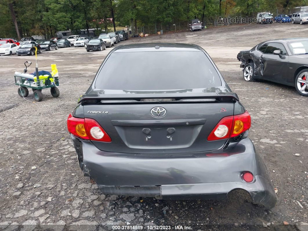 2010 Toyota Corolla S Gray vin: 2T1BU4EE6AC406333